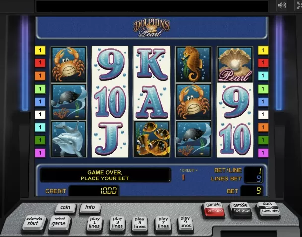 Slots Games, Dolphin Pearl, Games-kids.com