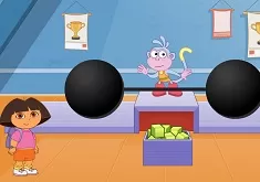 Dora Games, Dora and Boots Weight Lifting, Games-kids.com