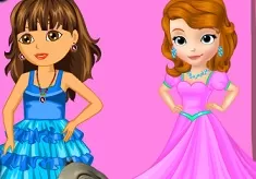 Princess Games, Dora and Sofia Beauty Contest, Games-kids.com
