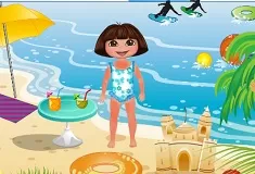 Dora Games, Dora at the Beach, Games-kids.com