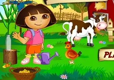 Dora Games, Dora at the Farm, Games-kids.com