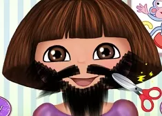 Dora Games, Dora Beard Shave, Games-kids.com