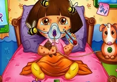 Dora Games, Dora Bee Sting Doctor, Games-kids.com