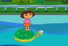 Dora Games, Dora Cross the River, Games-kids.com