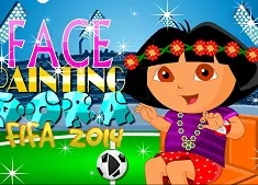 Dora Games, Dora Face Painting Fifa, Games-kids.com