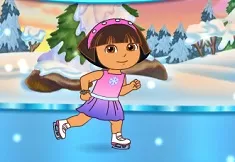 Dora Games, Dora Ice Skating Spectacular, Games-kids.com