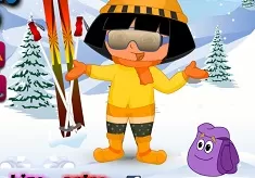 Dora Games, Dora Skiing Dress Up, Games-kids.com