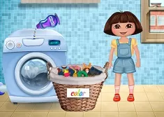 Dora Games, Dora Washing Clothes, Games-kids.com