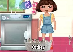 Dora Games, Dora Washing Dishes, Games-kids.com