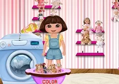 Dora Games, Dora Washing Dolls, Games-kids.com