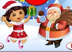 Dora Games, Dora with Santa Dress Up, Games-kids.com