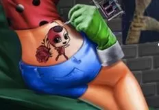 Girl Games, Dotted Girl Tattoo Procedure, Games-kids.com