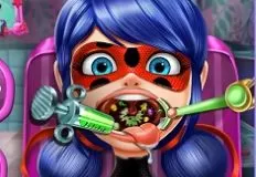 Superheroes Games, Dotted Girl Throat Doctor, Games-kids.com