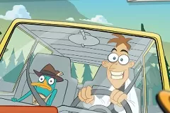 Phineas and Ferb Games, Dr. Doofersmirtz Driving Test, Games-kids.com