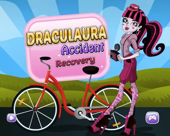 Monster High Games, Draculaura Bike Accident, Games-kids.com