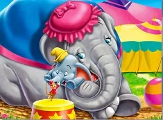 Puzzle Games, Dumbo and Mom Puzzle, Games-kids.com