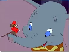 Puzzle Games, Dumbo and Mouse Puzzle, Games-kids.com