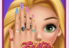 Rapunzel Games, Easter Nails Designer, Games-kids.com