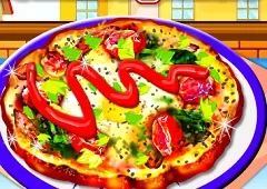 Cooking Games, Eggs Florentine Pizza, Games-kids.com