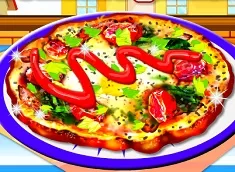 Cooking Games, Eggs Florentine Pizza, Games-kids.com