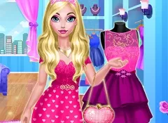 Dress Up Games, Elise Pink Dress, Games-kids.com