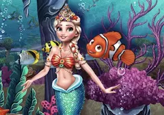 Frozen  Games, Eliza Mermaid and Nemo Ocean Adventure, Games-kids.com