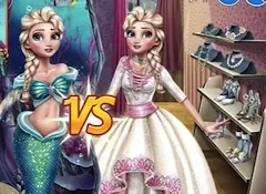 Frozen  Games, Eliza Mermaid vs Princess, Games-kids.com