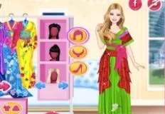 Barbie Games, Ellie as Princess Japanese Russian Arabian Indian, Games-kids.com