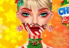 Barbie Games, Ellie Christmas Makeup, Games-kids.com