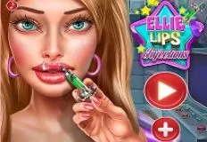 Barbie Games, Ellie Lips Injection, Games-kids.com