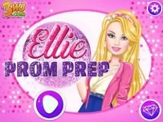 Barbie Games, Ellie Prom Prep, Games-kids.com