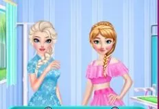 Frozen  Games, Elsa and Anna an Unusual Day, Games-kids.com