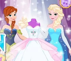 Frozen  Games, Elsa and Anna Bride Dress, Games-kids.com