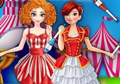 Frozen  Games, Elsa and Anna Going to the Circus, Games-kids.com