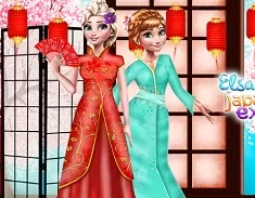 Frozen  Games, Elsa and Anna Japan Fashion Experience, Games-kids.com