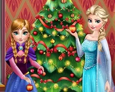 Frozen  Games, Elsa And Anna Perfect Christmas Tree, Games-kids.com