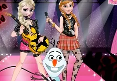 Frozen  Games, Elsa and Anna Rock Band, Games-kids.com