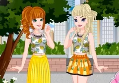 Frozen  Games, Elsa and Anna Summer Fashion, Games-kids.com