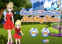 Frozen  Games, Elsa and Daughter Matching Dress, Games-kids.com