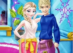 Frozen  Games, Elsa and Jack Moving Together, Games-kids.com