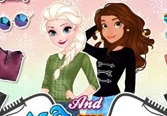 Princess Games, Elsa and Moana Biker Boots, Games-kids.com