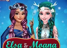 Princess Games, Elsa and Moana Fantasy Hairstyles, Games-kids.com