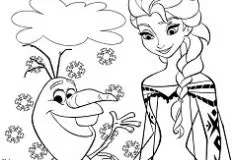 Frozen  Games, Elsa and Olaf Coloring, Games-kids.com