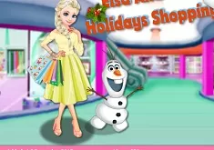 Frozen  Games, Elsa and Olaf Holidays Shopping, Games-kids.com