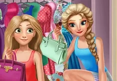 Princess Games, Elsa and Rapunzel Dressing Room, Games-kids.com