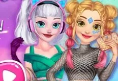 Princess Games, Elsa and Rapunzel Future Fashion, Games-kids.com