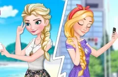 Princess Games, Elsa and Rapunzel Snapchat Rivals, Games-kids.com