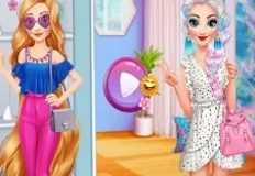 Princess Games, Elsa and Rapunzel Summer Memory, Games-kids.com