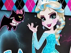 Frozen  Games, Elsa at Monster High, Games-kids.com