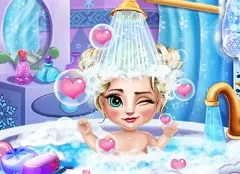 Frozen  Games, Elsa Baby Bath, Games-kids.com